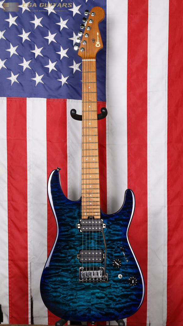 Charvel Pro-Mod DK24 HH 2PT CM QM - Chlorine Burst