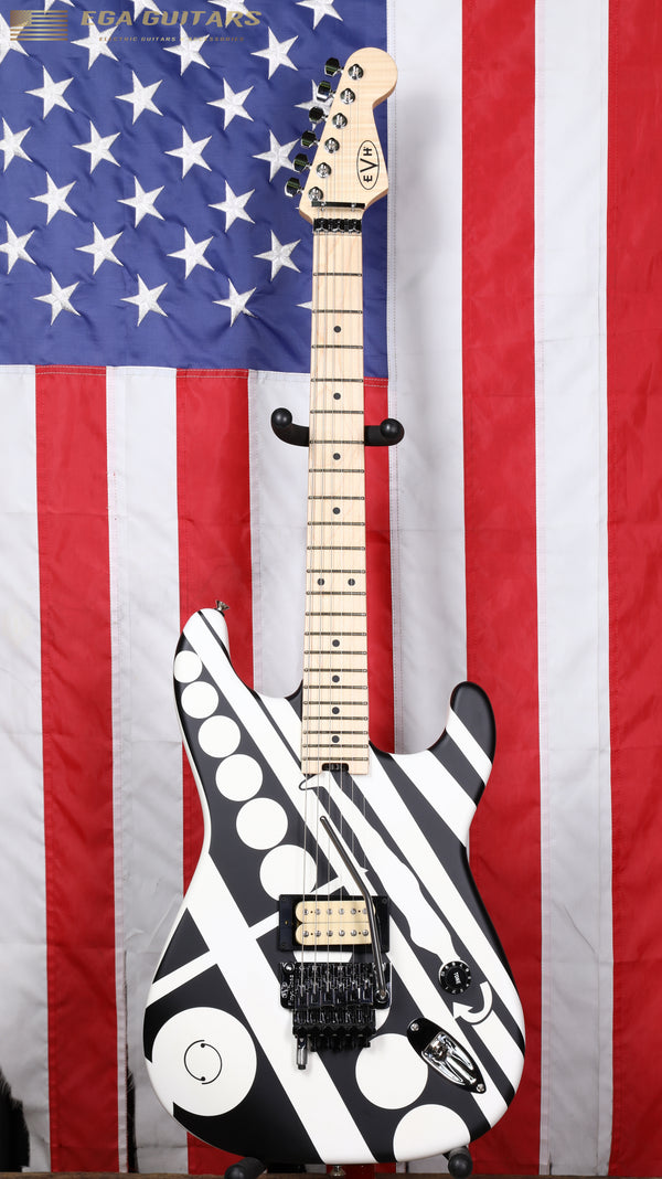 EVH Striped Series Circles- Satin Black/White