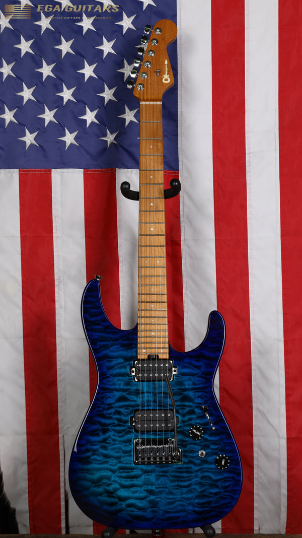 Charvel Pro-Mod DK24 HH 2PT CM QM - Chlorine Burst