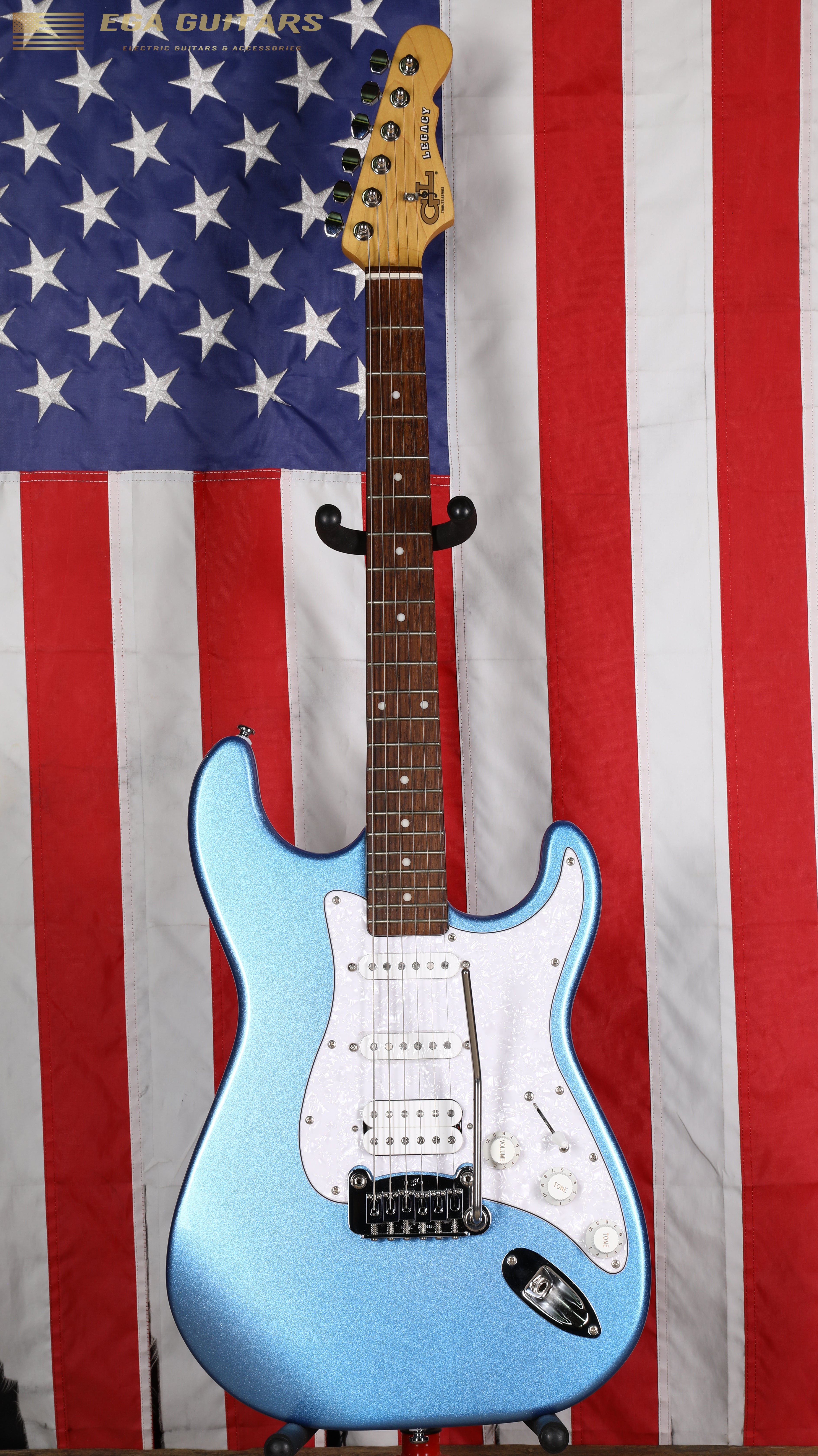G&L Tribute Series Legacy HSS - Lake Placid Blue – EGA Guitars
