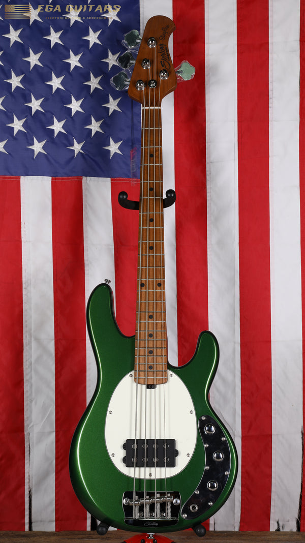 Sterling StingRay Short Scale with Roasted Maple Neck - Charging Green