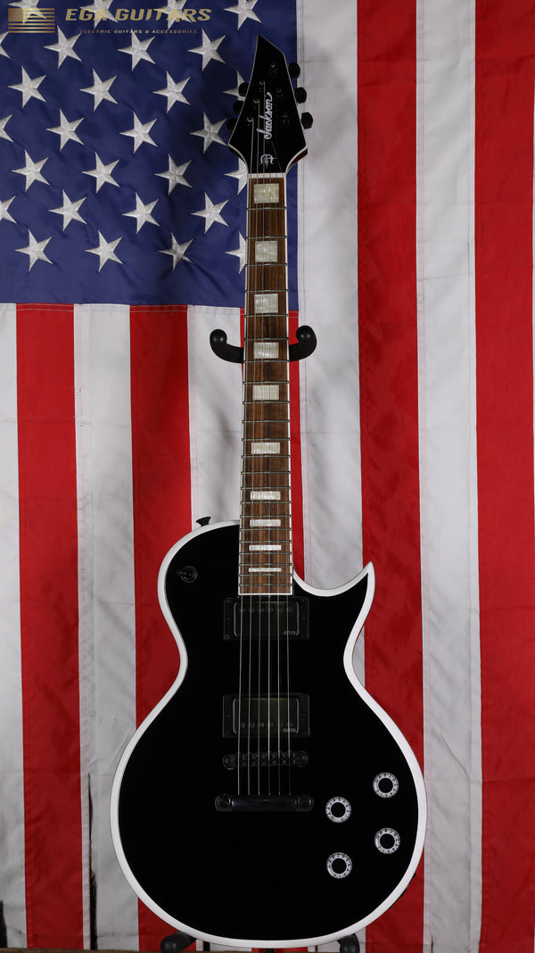 Jackson X Series Marty Friedman Signature MF-1 - Black with White Bevels