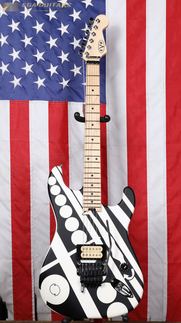 EVH Striped Series Circles- Satin Black/White