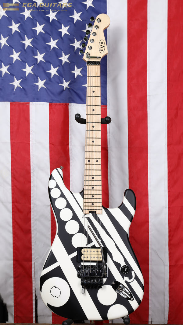 EVH Striped Series Circles- Satin Black/White