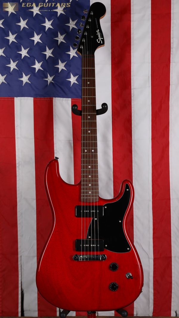Squier Paranormal Strat-O-Sonic - Crimson Red Transparent