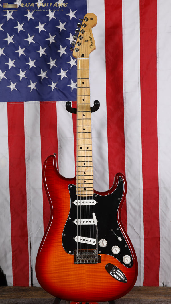 Fender Player Stratocaster Plus Top with Maple Fretboard - Aged Cherry Burst