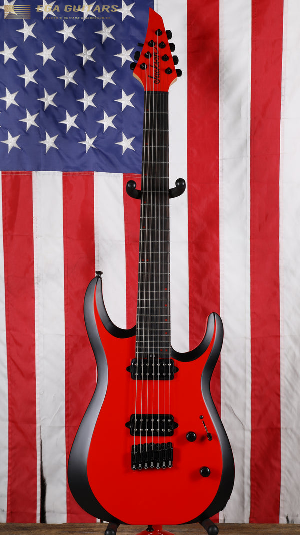 Jackson Pro Plus Series DK Modern MDK7 HT - Satin Red with Black Bevels