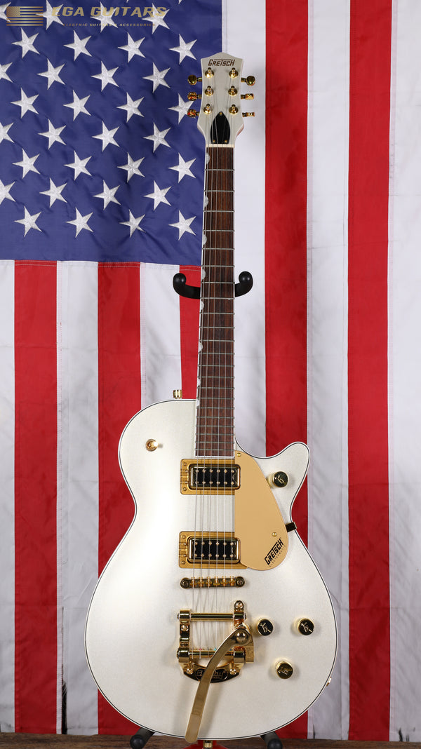 Gretsch Limited Edition G5237TG Electromatic Jet FT Bigsby Electric Guitar - Champaign White Metallic