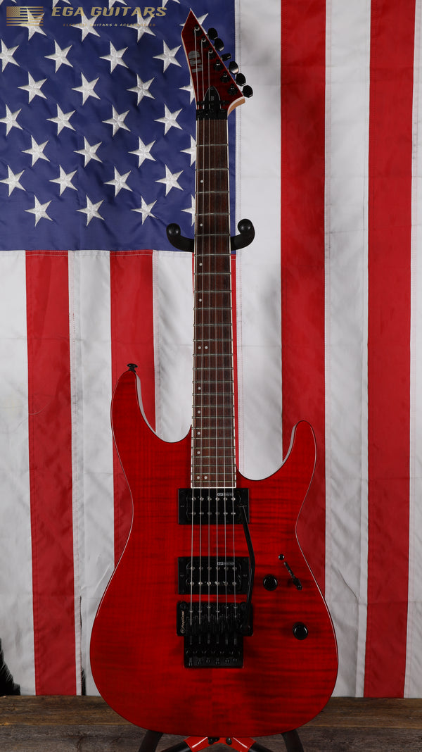 ESP LTD M-200 FM with Jatoba Fretboard - See Thru Red