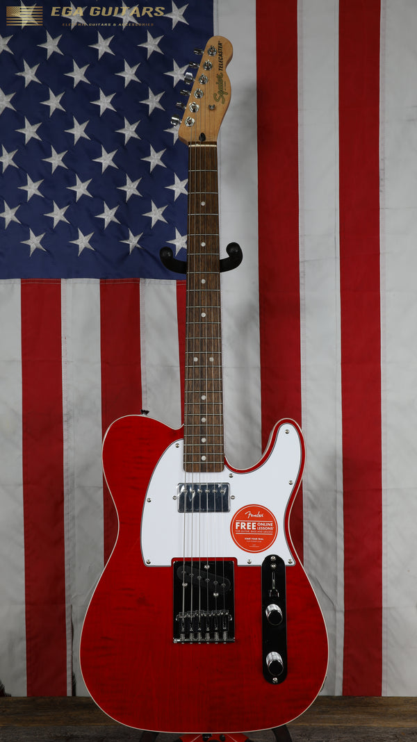 Squier Affinity Telecaster FMT SH - Crimson Red Transparent