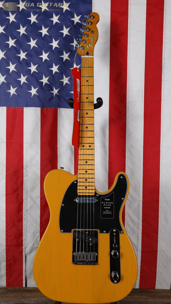 Fender Player Plus Telecaster with Maple Fretboard - Butterscotch Blonde