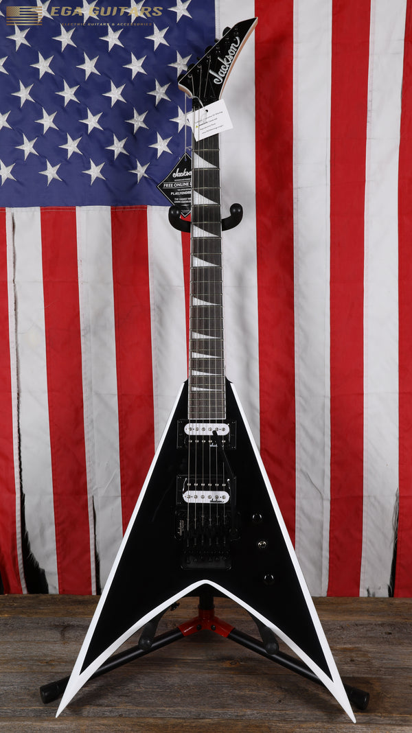 Jackson JS Series JS32 King V with Amaranth Fretboard - Black with White Bevels