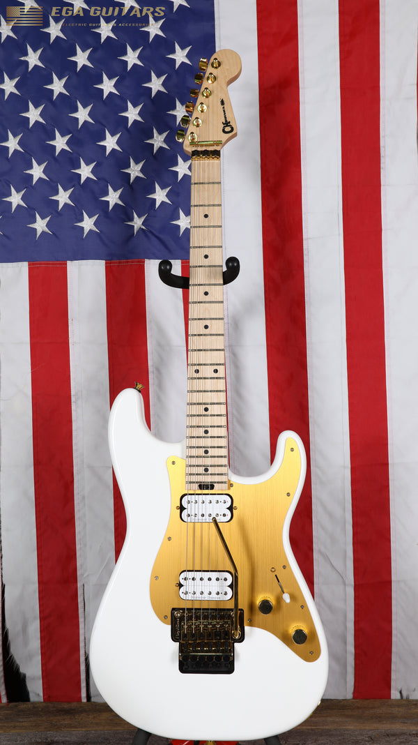 Charvel Pro-Mod So-Cal Style 1 HH FR M - Snow White / Gold Pickguard
