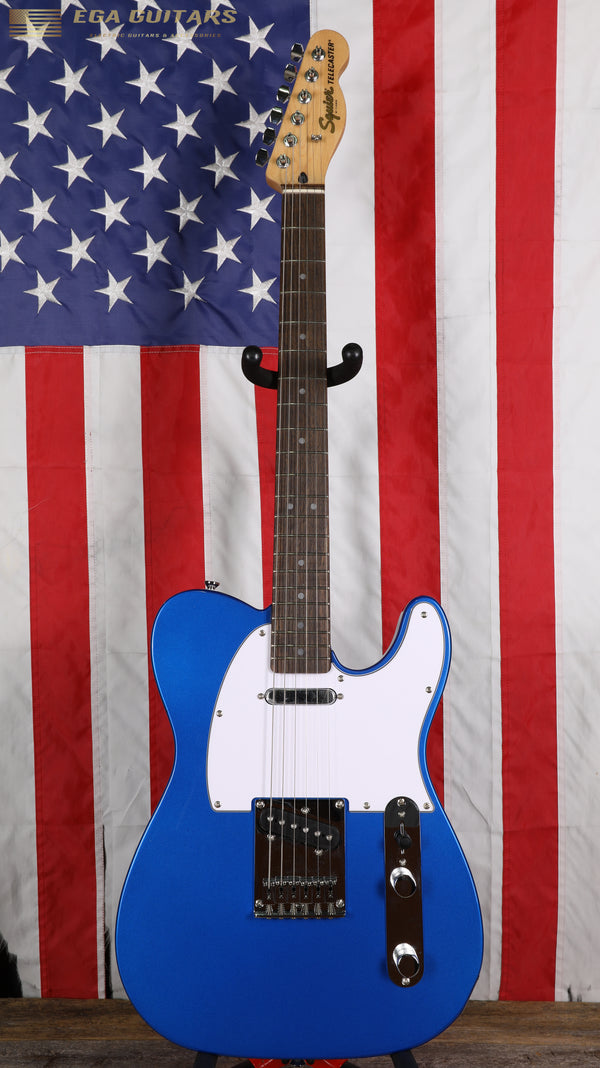 Squier Affinity Telecaster with Maple Fretboard, String Through Body - Lake Placid Blue
