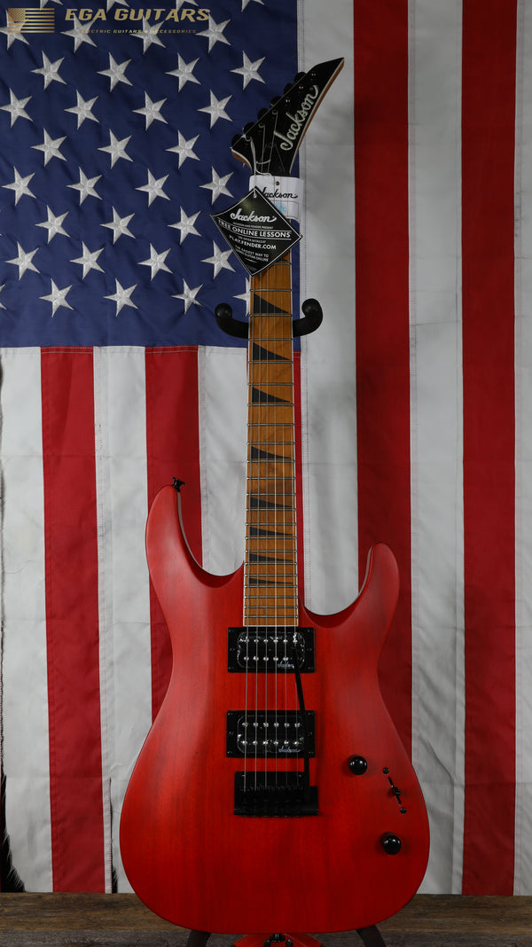 Jackson JS Series JS24 DKAM Dinky Archtop with Caramelized Maple Fretboard - Red Stain