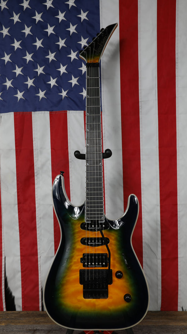 Jackson Pro Plus Series Soloist SLA3Q - Amber Blue Burst