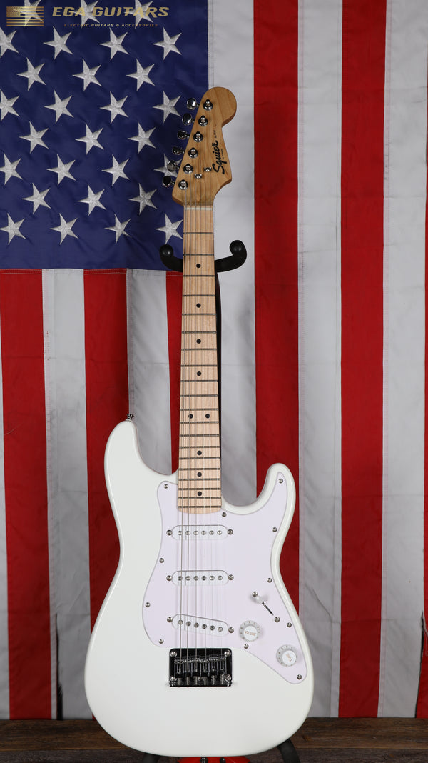 Squier Mini Stratocaster V2 with Maple Fretboard - Olympic White