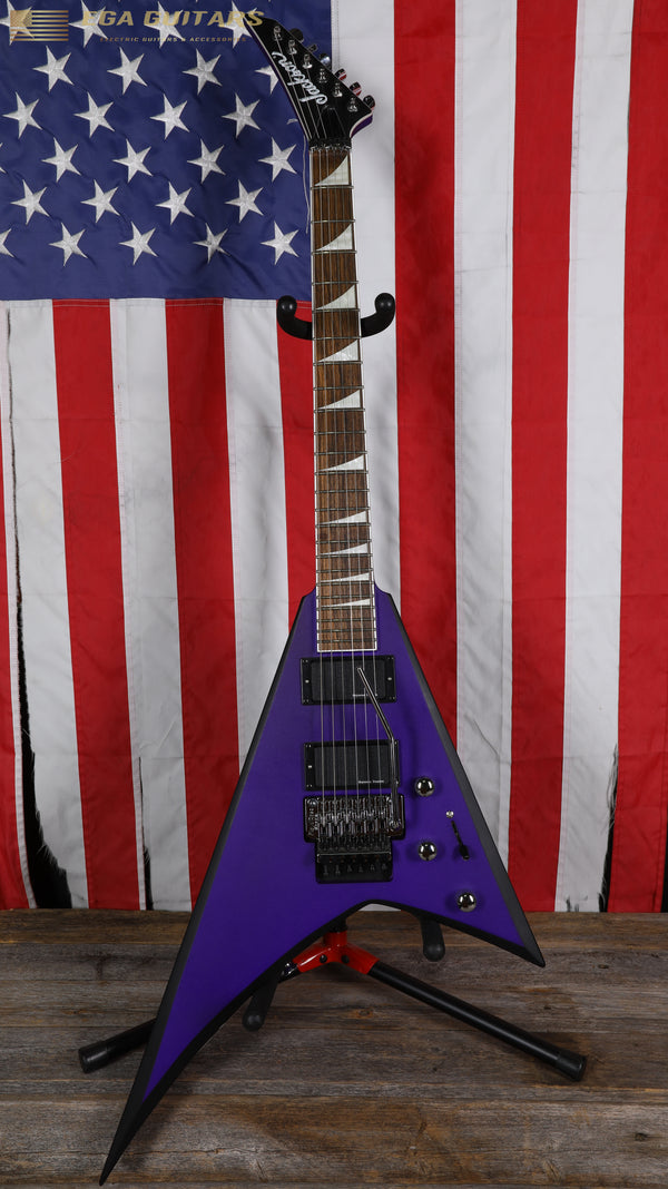 Jackson X Series RRX24 Rhoads with Laurel Fretboard - Purple Metallic with Black Bevels