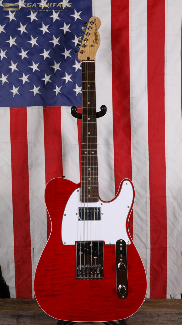 Squier Affinity Telecaster FMT SH - Crimson Red Transparent