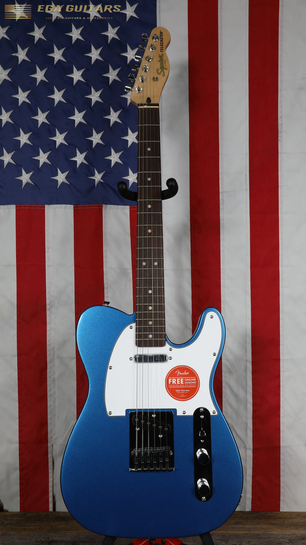 Squier Affinity Telecaster with Maple Fretboard, String Through Body - Lake Placid Blue