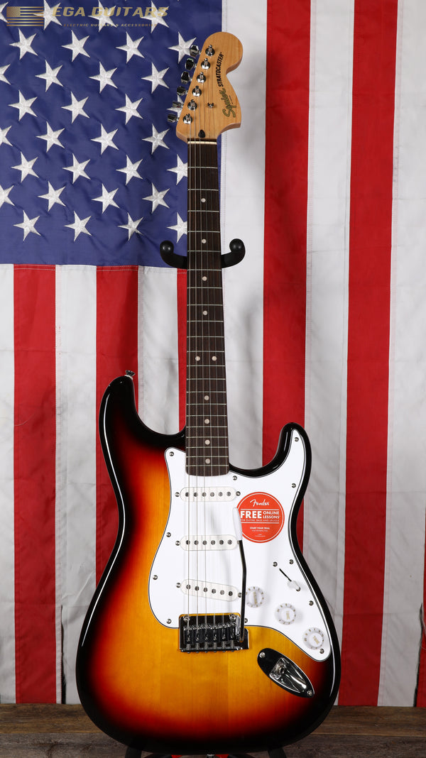Squier Affinity Series Stratocaster with Indian Laurel Fretboard - 3-Tone Sunburst