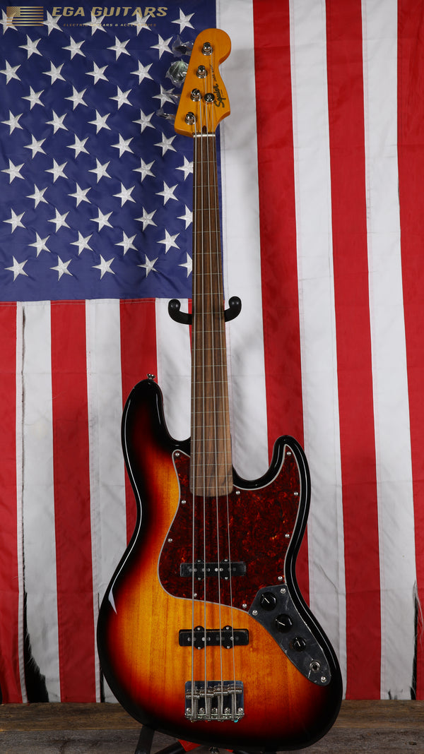 Squier Classic Vibe '60s Jazz Bass Fretless - 3-Color Sunburst